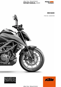 KTM 2023 - 390 DUKE - WORKSHOP SERVICE MANUAL REPRINTED - Picture 1 of 6