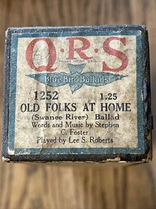 QRS Player Pianorolle Bluebird Balladen Old Folks At Home 1252 - Bild 1 von 2