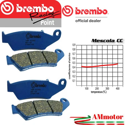 Pastiglie freno Honda Transalp 650 2005 4 Brembo Anteriori Carbon Ceramic Moto — 第 1/2 张图片