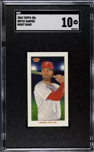 Bryce Harper 2024 Topps 206 / T206 Night Game Variation SSP /25 SGC 10 Graded - Picture 1 of 2