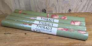 Thibaut #839-T-8510 Wallpaper Green Pink Floral 4 Rolls Run #2 - Picture 1 of 12