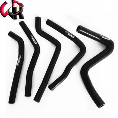 Manguera de refrigerante de radiador negra para Kawasaki KX250 KX 250 1990-1993 1991 1992 90-93 Foto 1 de 4