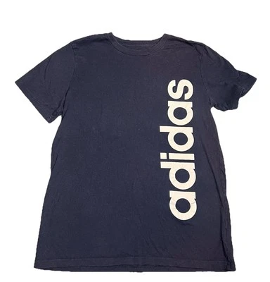Adidas T Shirt Dark Blue And Light Blue Little Boys Size Large  - Image 1 of 4