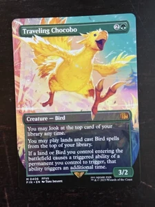 MTG Final Fantasy English Traveling Chocobo Borderless 0406 Non-Foil - Picture 1 of 2