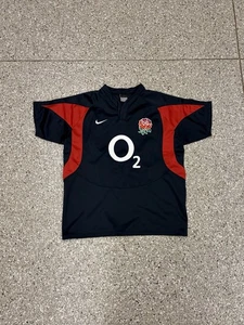 MEN'S NIKE RUGBY O2 UNION ENGLAND 2005/2006 AWAY SHIRT JERSEY SIZE MEDIUM - Picture 1 of 7