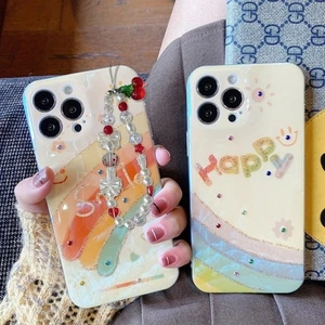 Cherry Themed Beaded Camera Chain Wristlet Suitable for Phones and Keychains - Picture 1 of 8