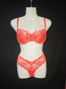 Adore Me Selma Contour Bra Set bra 36 D Cheeky S Bittersweet Red #BR-11617 - Picture 1 of 6