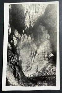 CARLSBAD CAVERNS PARCO NAZIONALE foto reale cartolina RPPC formazione cascata - Foto 1 di 2