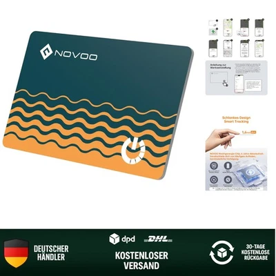NOVOO Air Tag Karte Wallet Tracker Card Thin 1,6mm Smart Bluetooth Tag 6 Jahre
