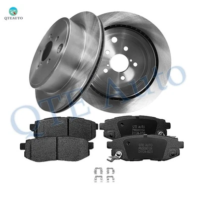 6 Rear 290mm Brake Disc Rotors-Ceramic Brake Pad Kit For 2010-2014 Subaru Legacy - Image 1 of 4