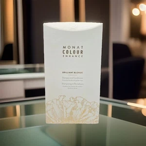 Monat Colour Enhance Hair BRILLIANT BLONDE Shampoo 8 oz & Conditioner 6 oz NIB - Picture 1 of 6