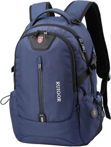 Swiss . Ruigor Icon 82 Laptop Backpack 22L - Blue / Red Inside - Picture 1 of 1