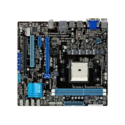 ASUS F1A75-M LE Motherboard Socket FM1 AMD A75 DDR3 Micro ATX - Image 1 of 2