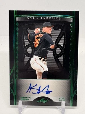 Kyle Harrison 2022 Leaf Trinity 1/1 Auto Giants Red Sox Autograph One of One - Image 1 of 2
