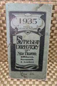 1935 Street Directory of New Bedford, Fairhaven, Dartmouth and Acushnet - Picture 1 of 2