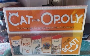 CAT-OPOLY Board Game Monopoly Themed NEW SEALED Cat Opoly Property Trading Game - Picture 1 of 6