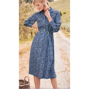 NWOT Soft Surroundings Irina Dress Style N. 2FY87 in Nightshadow Blue Women's M - Picture 1 of 9