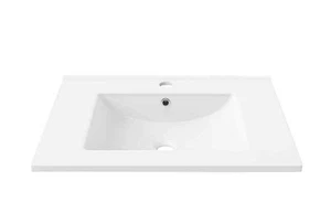 30 pollici L x 18 pollici Mobiletto in ceramica D bianco lucido - Foto 1 di 3