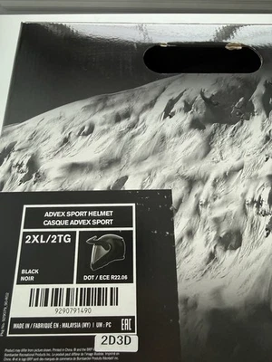 Skidoo Oem Helmet Advex Sport Black 9290791490 2xl - Image 1 of 2