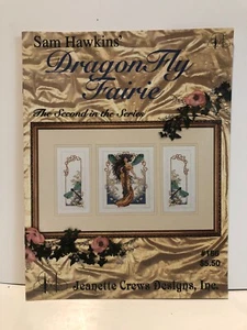 Jeanette Crews Designs Cross Stitch DragonFly Fairie Pattern Leaflet Sam Hawkins - Picture 1 of 3
