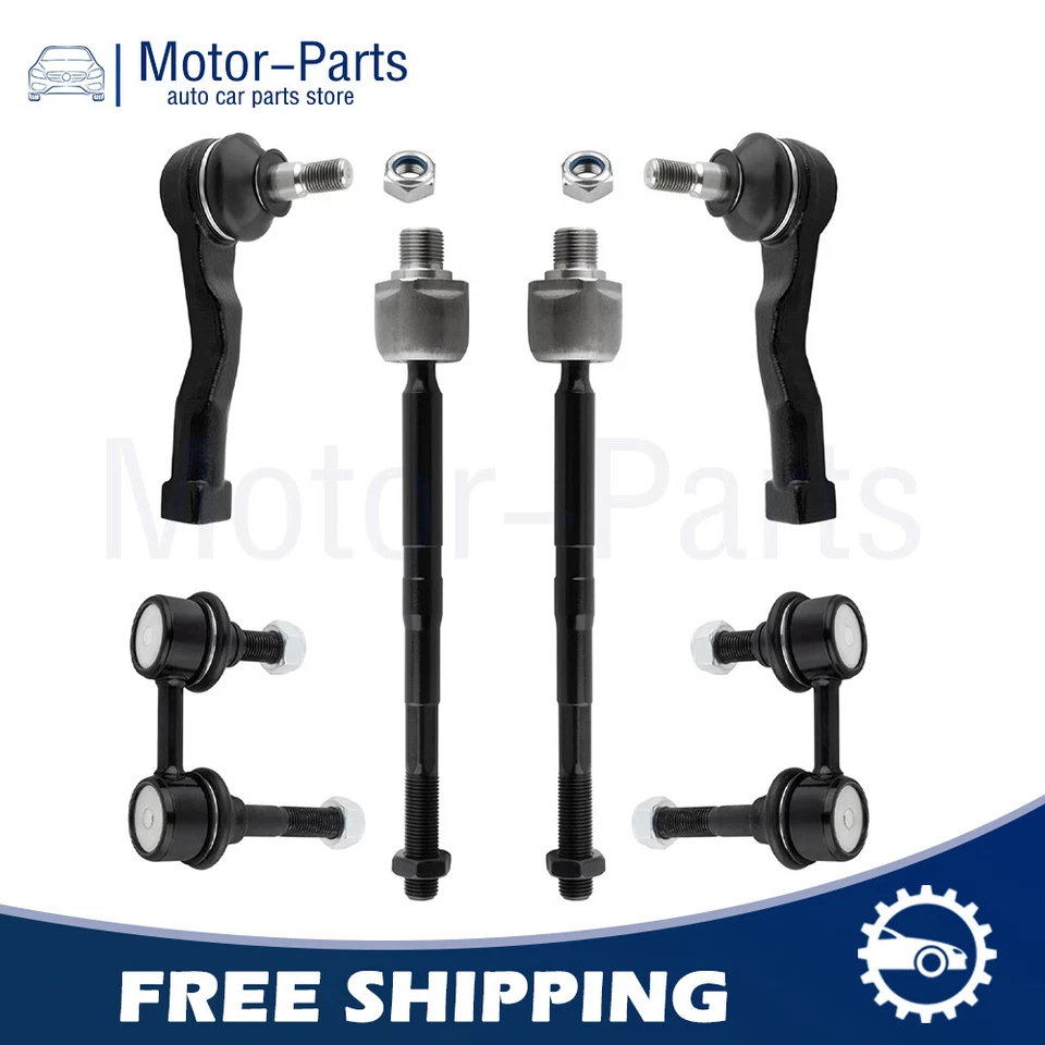 Kit Tierod de 6 extremos de barra de amarre interior delantero derecho y derecho para Kia Sedona EV800038 2002-2005 Foto 1 de 4