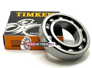 TIMKEN 6209 C3 DEEP GROOVE BALL BEARING, OPEN TYPE, NO SEALS 45x85x19mm - Picture 1 of 6