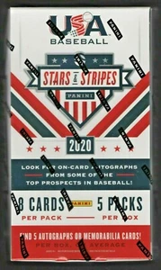 2020 PANINI USA STARS AND STRIPES BASEBALL HOBBY BOX FACTORY SEALED NEW - Picture 1 of 2