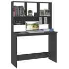 vidaXL Computer Desk with Book Storage Shelves Study Writing Table Workstation