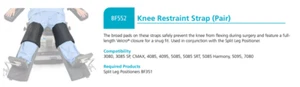 Steris BF552 Split Leg Positioner Knee Restraint Straps (Pair)  NEW - Picture 1 of 4