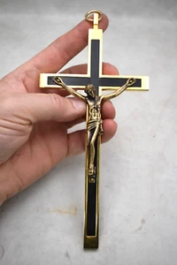 Older 8" Gold Plated Mission Cross with Corpus, Crucifix (CU377) chalice co. - Picture 1 of 11