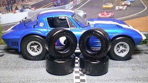 1/24 PAUL GAGE URETHANE SLOT CAR TIRES 2pr fit Carrera Corvette Grand Sport - Picture 1 of 2