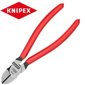 Knipex 70 01 180 Diagonal Seitenschneider 180 mm Draht Kabel Schneidezange PVC Griffe - Bild 1 von 1