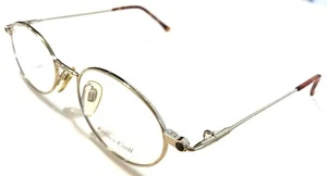 New Roundish Gold Fronco Costi Eyeglasses; Discontinued; Ships FREE in USA; SALE - Picture 1 of 3