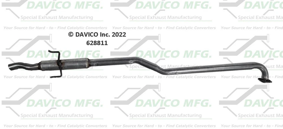 Exhaust Resonator Pipe Fits 1998 1999 2000 2001 Toyota Corolla Foto 1 de 3