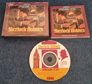 Sega Mega CD Game Sherlock Holmes Consulting Detective Boxed with Manual - Picture 1 of 4