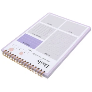 Time Management Notepad Shopping Work Daily Notebook Planner Schedule - Picture 1 of 12