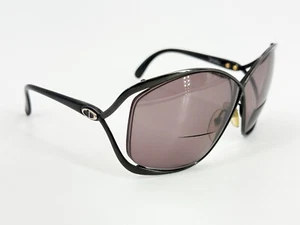 Rare Vintage Christian Dior 2056 Sunglasses FRAMES 90 Black Butterfly Gold K932 - Picture 1 of 8