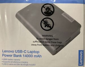 Lenovo 40AL140CWW USB-C Laptop Power Bank 14000mAh Supply- Fast Charge NEW