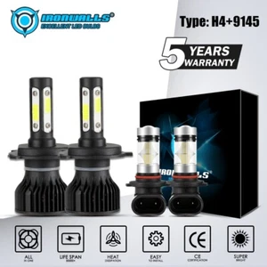 For 2004-2009 Toyota Prius 4x LED Headlight High Low Beam Fog Lights Combo Bulbs - Picture 1 of 10