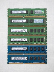 24GB DDR3 PC3L-12800E ECC Unbuffered Server RAM - Non REG! 4GBx6 Pcs - Picture 1 of 4