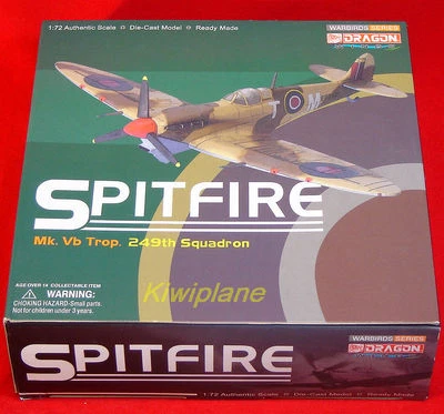 Dragon WW2 SPITFIRE 1:72 MK VB 249 TROP RAF Royal Air Force FIGHTER PLANE 50123 - Image 1 of 2