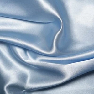 Silky Bridal Satin Fabric Material - PALE BLUE - Picture 1 of 1