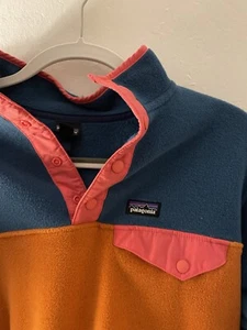 Patagonia Kids' Lightweight Synchilla Snap-T Fleece Pullover XL. Retro Colors - Picture 1 of 5