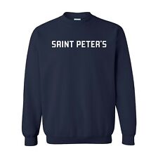St Peter's University Peacocks Basic Block Crewneck Sweatshirt  - Navy