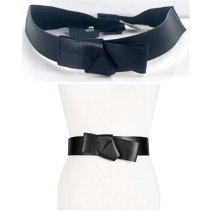 Inc Womens Faux Bow with Knot Belt Black Choose Size New - Picture 1 of 5