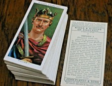 KINGS & QUEENS OF ENGLAND,1935 ,VGC, PLAYERS CIGARETTE CARDS,PICK  YOUR CARDS 