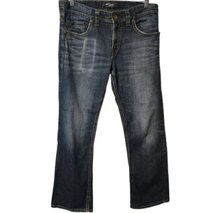 Silver Jeans Co. Men' 32x32 Light Blue ZAC Denim Straight Leg Cotton - Picture 1 of 13