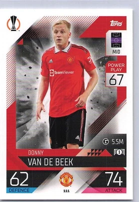2022-23 Topps Match Attax UEFA Champions & Europa Leagues #111 Donny van de Beek Foto 1 de 2