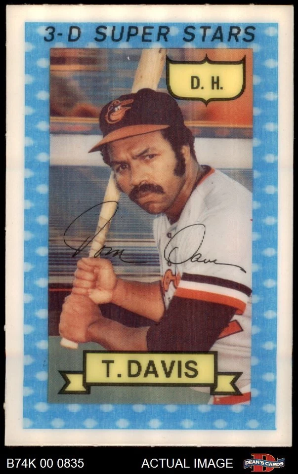 1974 Kellogg's #43 Tommy Davis Orioles 8 - NM/MT - Image 1 of 1