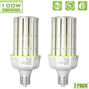 2X 100W LED Corn Light Bulb E39 Mogul Base Warehouse Commercial Lighting 15000LM - Picture 1 of 15
